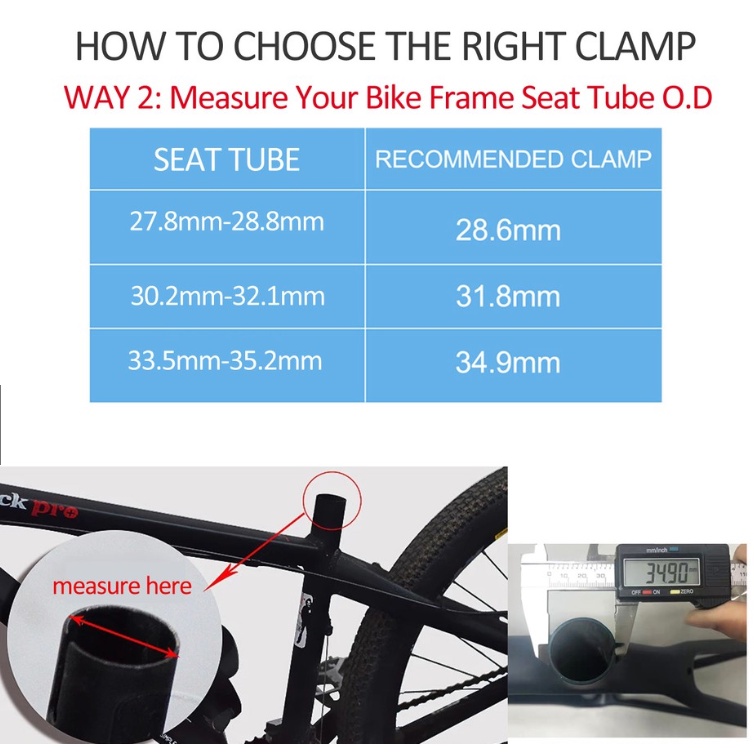 Kẹp Cố Định Yên Xe Đạp Bằng Sợi Carbon 5 / 10 / 15 / 20mm