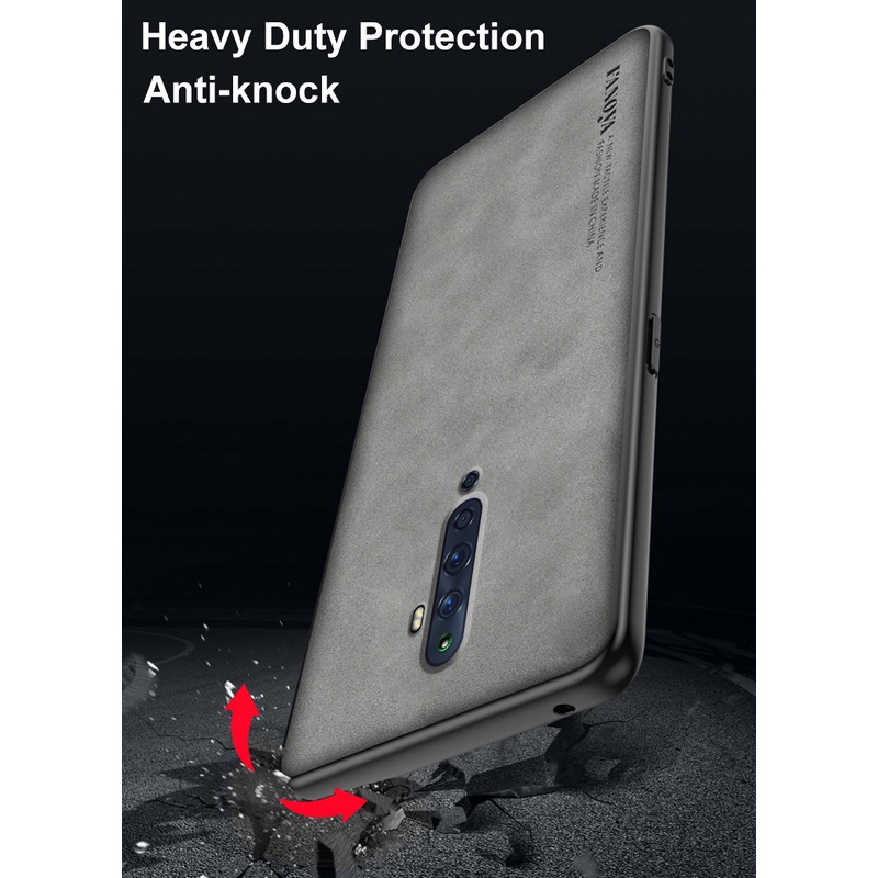 Ốp Điện Thoại Da PU Chống Sốc Phong Cách Vintage Cho OPPO Reno 2 2Z 2F 10x zoom