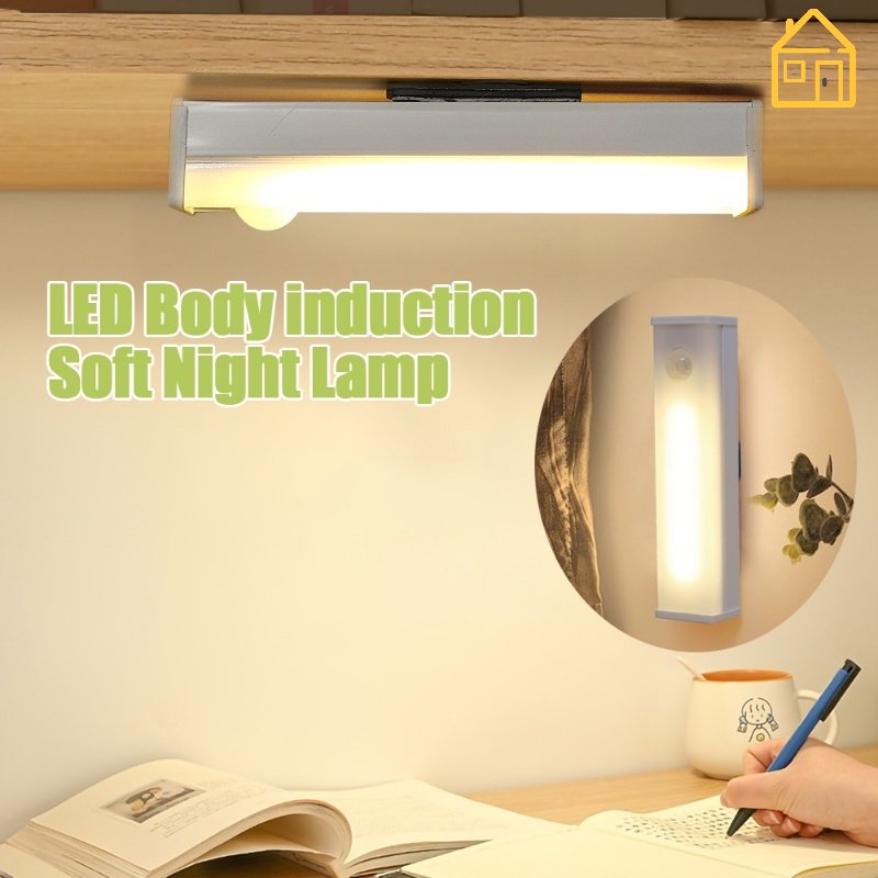 Đèn LED Đọc Sách Cảm Biến Ban Đêm Đa Chức Năng / Đèn Phòng Ngủ Cho Bé