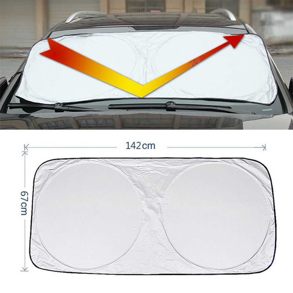 Car Windshield Cover UV Protection Dustproof Anti-frost Sunshade Folding