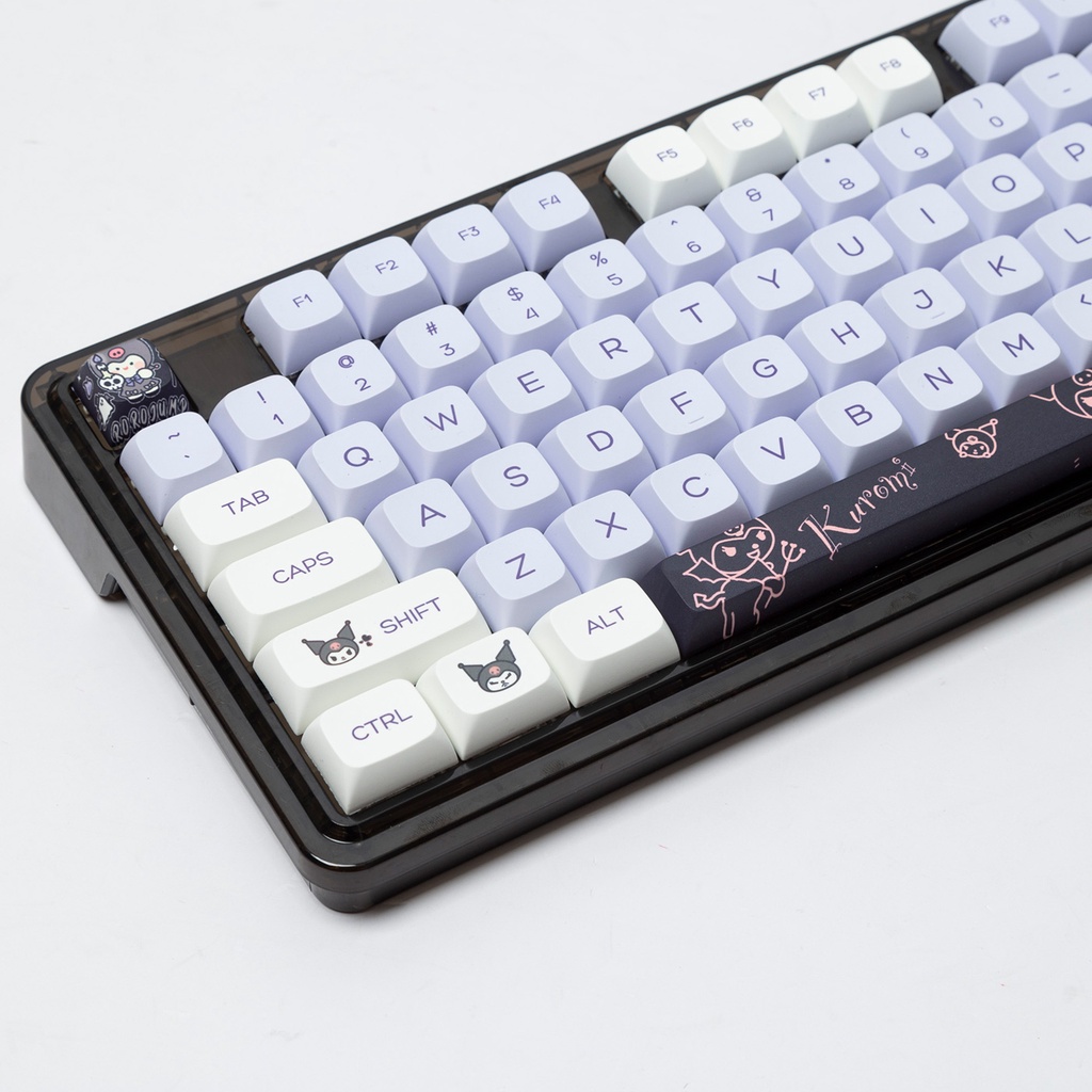 SANRIO Set 146 Phím Cơ XDA PBT Hình Kuromi Baku 61 / 64 / 68 / 75 / 84 / 87 / 104 / 108