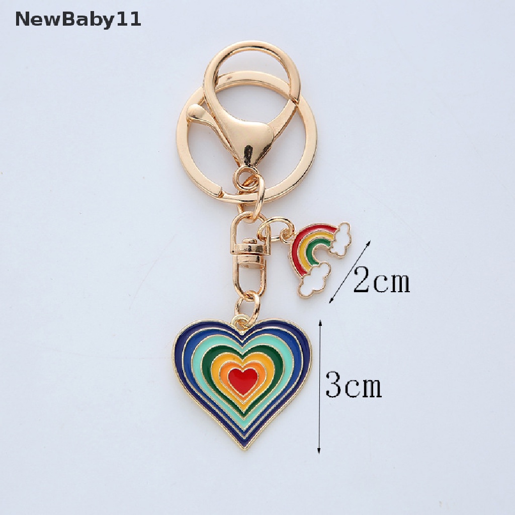 Móc Khóa Hình Trái Tim Nhiều Màu Sắc Thời Trang Dành Cho Nữ