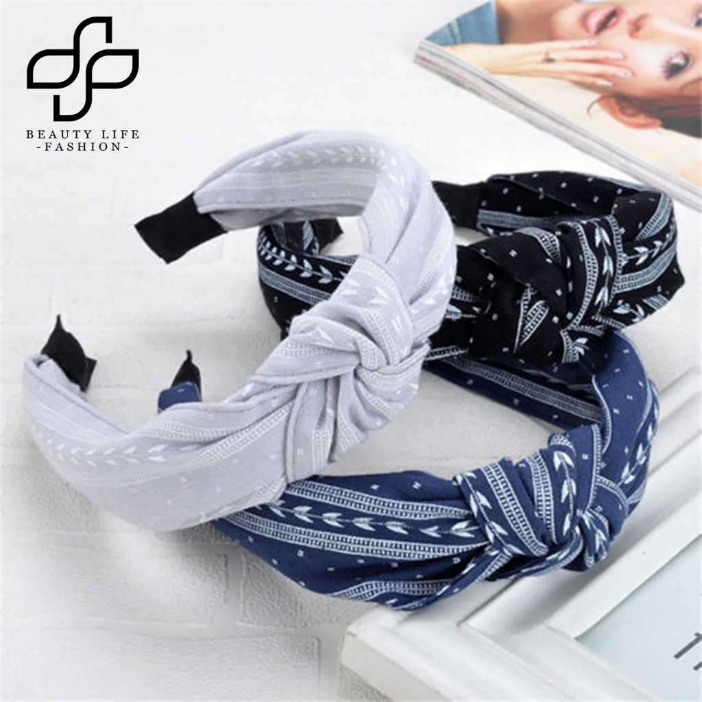 Băng Đô Thắt Nút Chéo Bằng Vải Thoải Mái Quyến Rũ Mặc Hàng Ngày