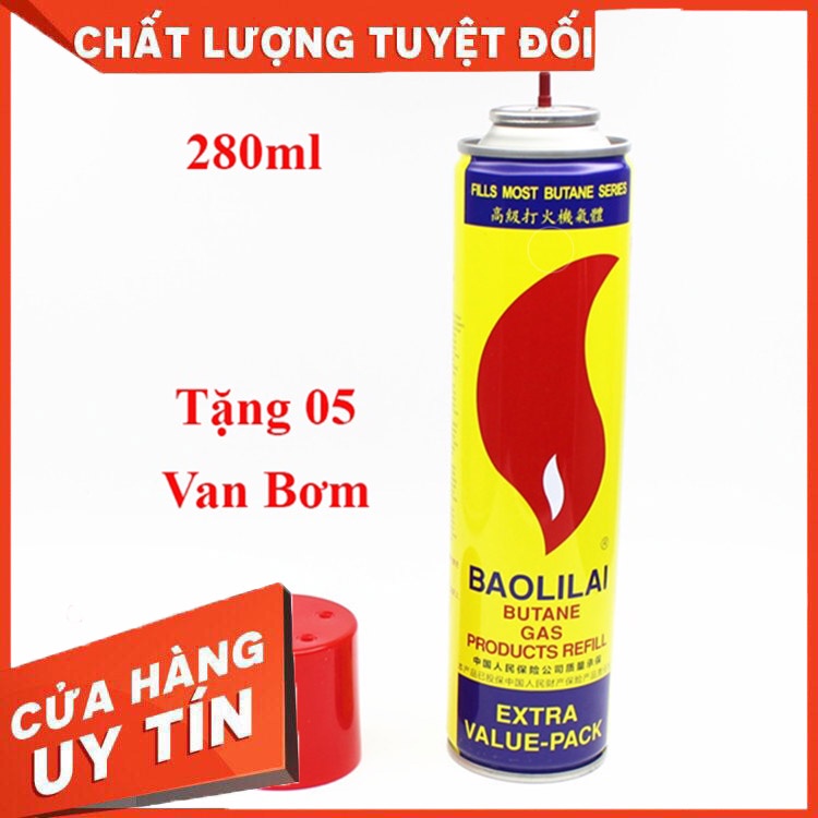 Phụ kiện 𝐵𝑖̀𝑛ℎ 𝑔𝑎𝑠 kèm 5 đầu chuyển đổi, chuyêN bơm 𝑏𝑎̣̂𝑡-𝑙𝑢̛̉𝑎-ℎ𝑜̣̂𝑝-𝑞𝑢𝑒̣𝑡 Baololai dung tích 280ml