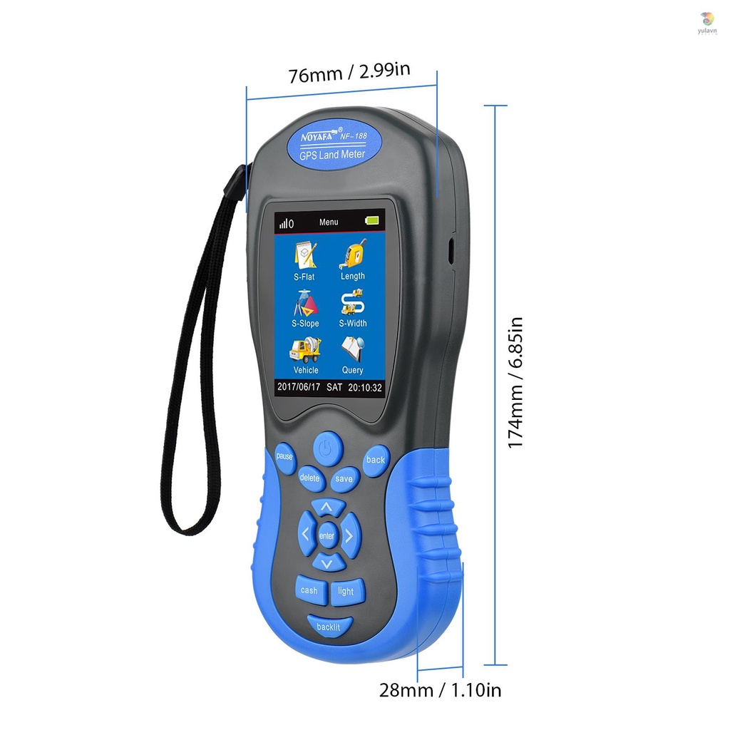 Dụng Cụ Đo Độ Dài Của Nông Trại NOYAFA NF-188 GPS Có Màn Hình LCD Kỹ Thuật Số Tự Động