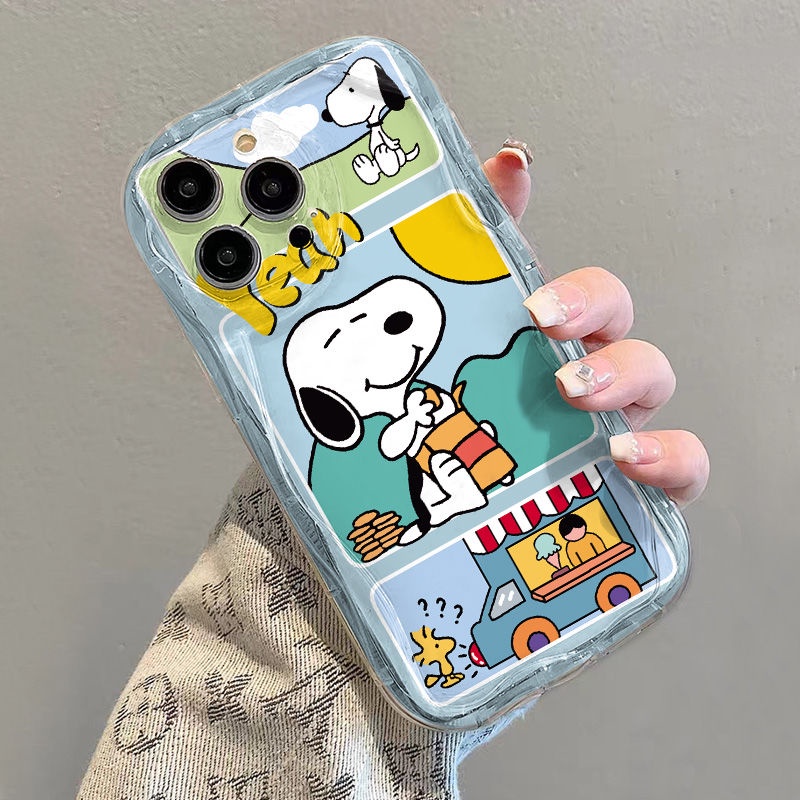 ✅Ốp Điện Thoại Mềm Trong Suốt Chống Sốc In Hình Snoopy Cho iPhone 14 / 13 Pro Max 12 / 11 7 / 8p xs