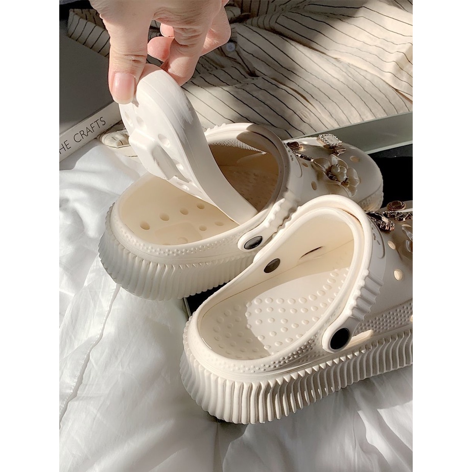 Giày Sandal Nhựa EVA Đế Dày Tăng Chiều Cao Chống Trượt Thời Trang Mùa Hè Cho Nữ