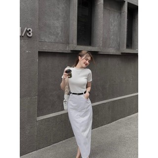 ✨FULL SET✨Set áo phông trơn mix chân váy basic
