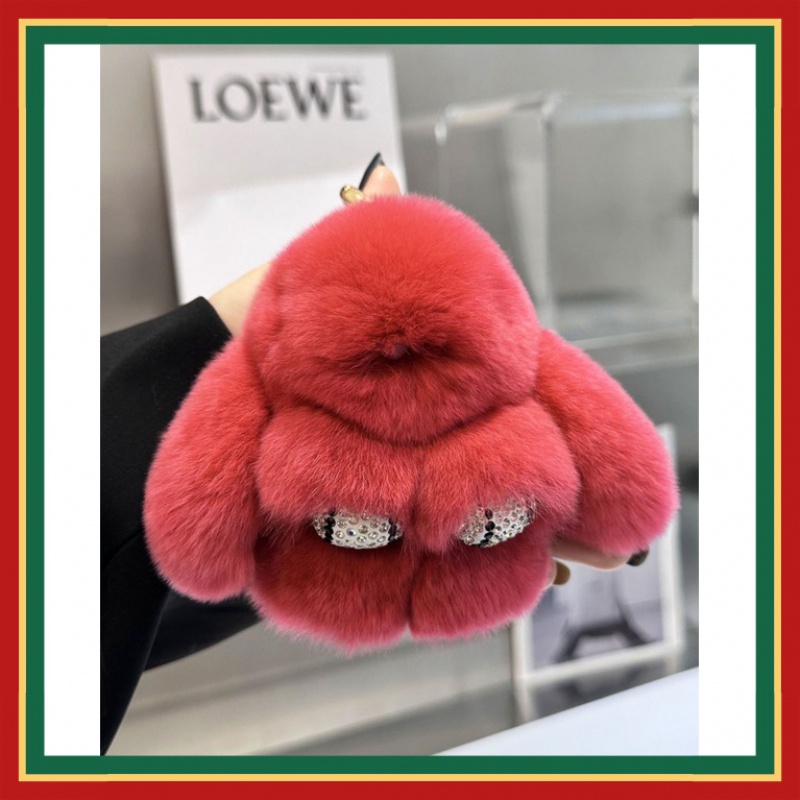 Móc Khóa Thỏ Bông Nhiều Màu Dễ Thương