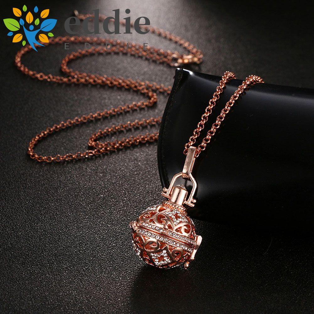 Mặt Dây Chuyền 26Eddie Locket Có Thể Mở Ra Trang Sức Quả Cầu Rỗng Họa Tiết Hoa Dành Cho Bạn Nữ