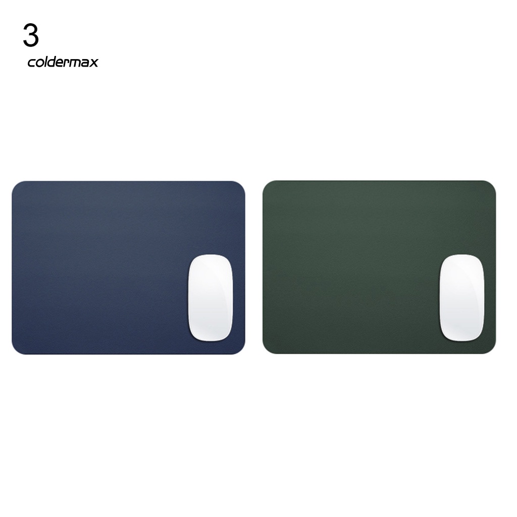 COLD Faux Leather Mouse Mat for Home Solid Color Desktop Keyboard Pad Wear-resistant