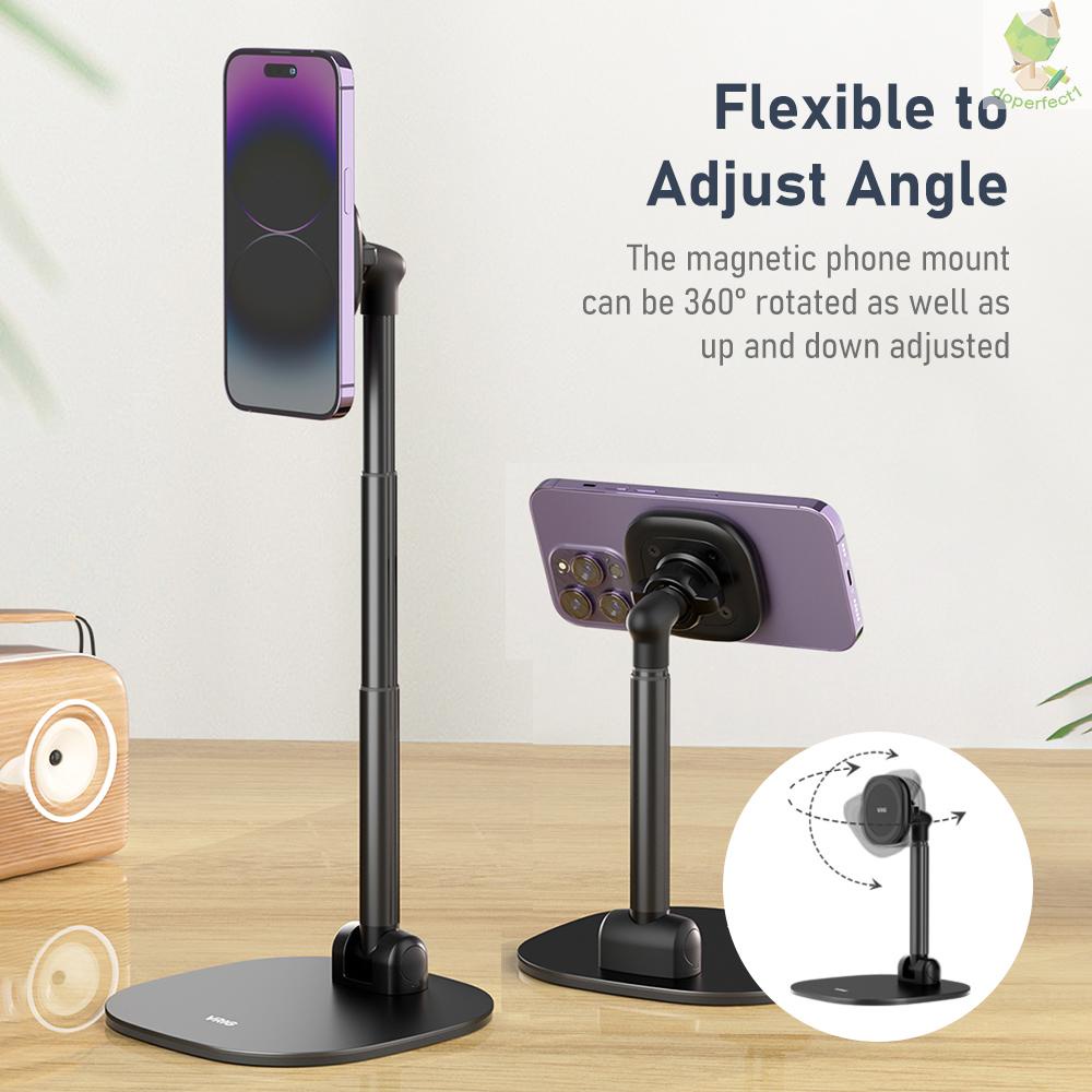 VRIG MG-04 Foldable Desktop Phone Stand with 360° Rotatable Magnetic Phone Mount Phone Holder Adjustable Height Replacem   Came-6.5