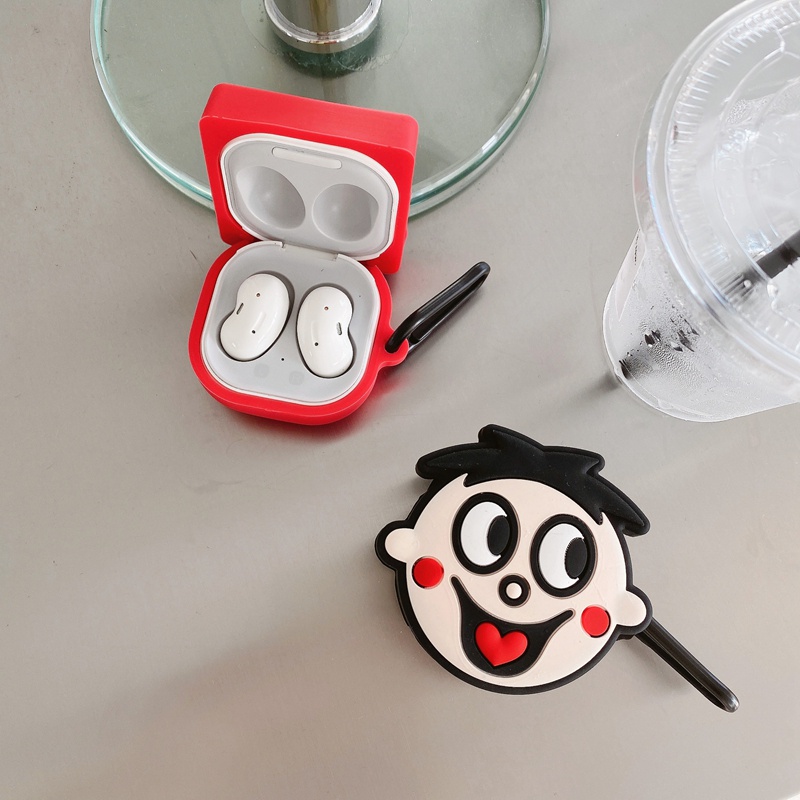 Vỏ Bảo Vệ Hộp Sạc Tai Nghe Samsung Galaxy Buds 2 Pro / Buds Pro /Buds Live / Buds 2 Hình Bánh Quy / Gấu 3D Bằng Silicon Mềm