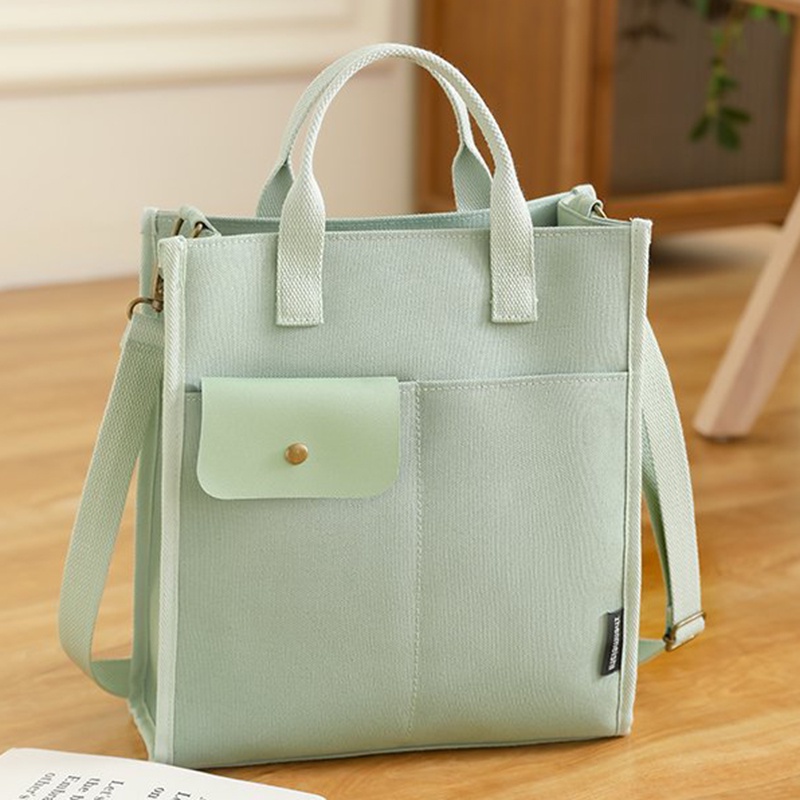 Túi Xách canvas Phong Cách harajuku Đơn Giản Cho Nữ