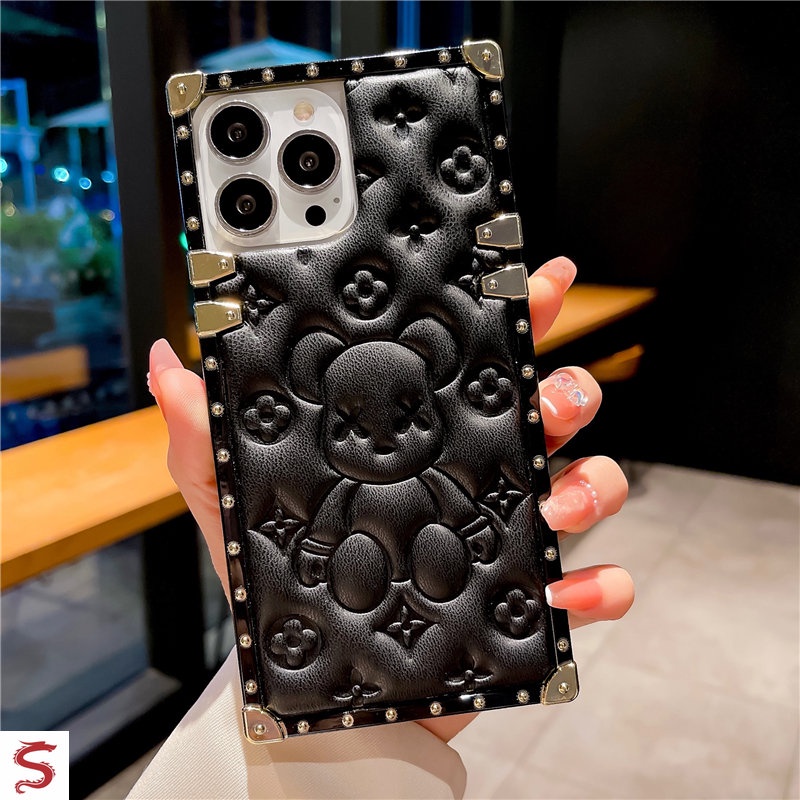 Ốp Điện Thoại Silicon Dẻo In Hình Gấu Hoạt Hình Cho iphone 15 pro max iphone 14 pro max 13 12 11 pro 15 pro max