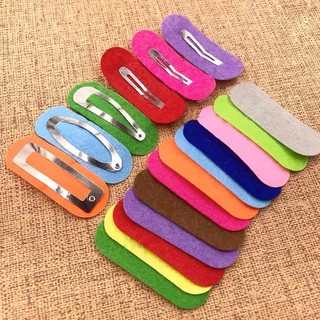 (Set 10) Phôi vải nỉ dùng lót kẹp tóc handmade - Tada Craft