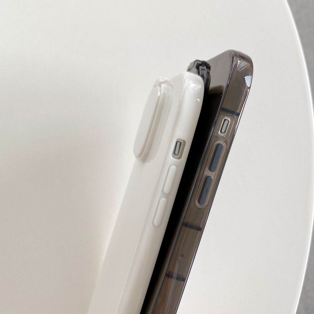 Ốp Điện Thoại Mềm Trong Suốt Chống Sốc Màu Kẹo Có Giá Đỡ Cho IPhone 14 13 Pro Max 12 11