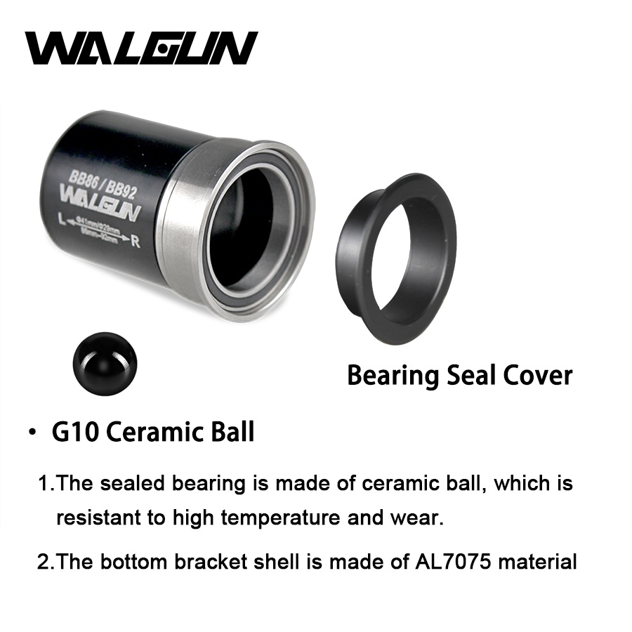 Trục Bi Bằng Sứ Cho Xe Đạp Leo Núi WALGUN DUB BSA BB86 / 92 BSA24