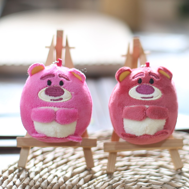 Gấu dâu Lotso Móc Khóa Hình Thú Nhồi Bông One Lotso 11 Dễ Thương