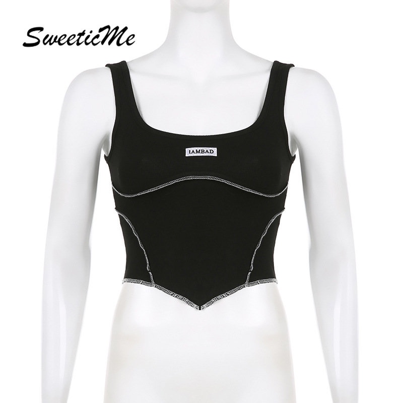 Áo Tank Top Ôm Dáng Màu Tương Phản Thời Trang 2023 Cho Nữ