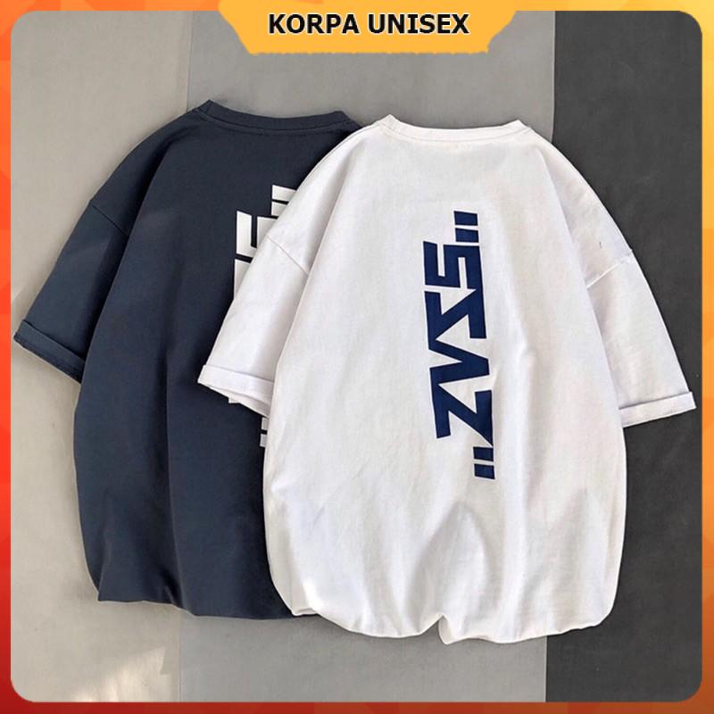 [ Ảnh Thật ] Áo thun tay lỡ form rộng phông in hoạ tiết chữ sành điệu - Unisex nam nữ đều mặc được