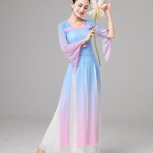 (M &amp; E) Bộ Trang Phục Biểu Diễn Múa Phong Cách Cổ Điển Thanh Lịch Rhyme