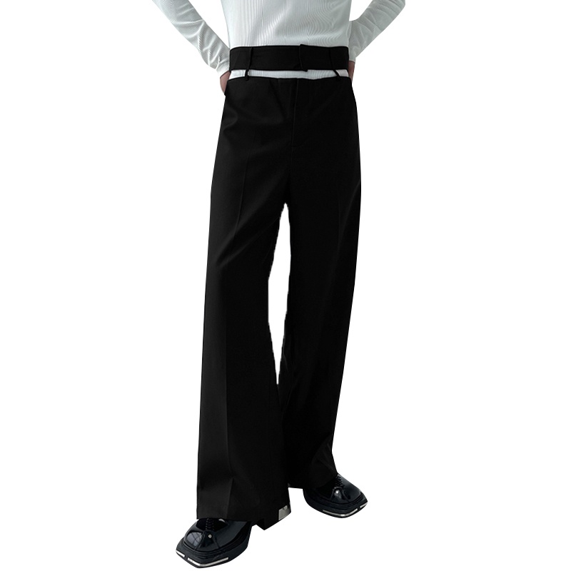 INCERUN Quần Dài Ống Rộng Lưng Cao Tôn Dáng Hợp Thời Trang