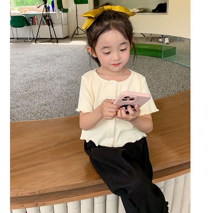 Quần Legging Mỏng Thoáng Khí Thoải Mái Chống Muỗi Dễ Phối Đồ Thời Trang Hè Thu Cho Bé Gái