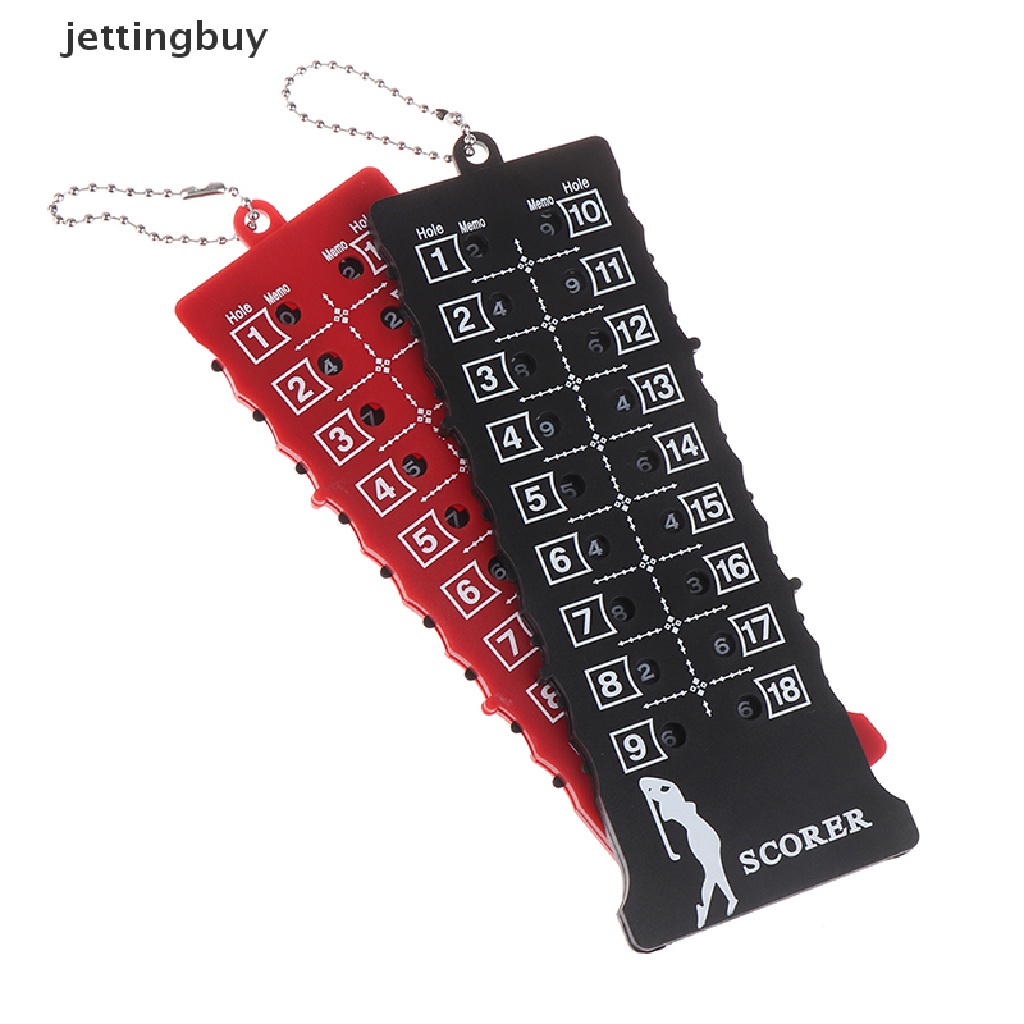Thẻ đánh golf JETTING Qdddbuy ghi điểm cú đánh chỉ báo kèm móc khóa với 18 lỗ