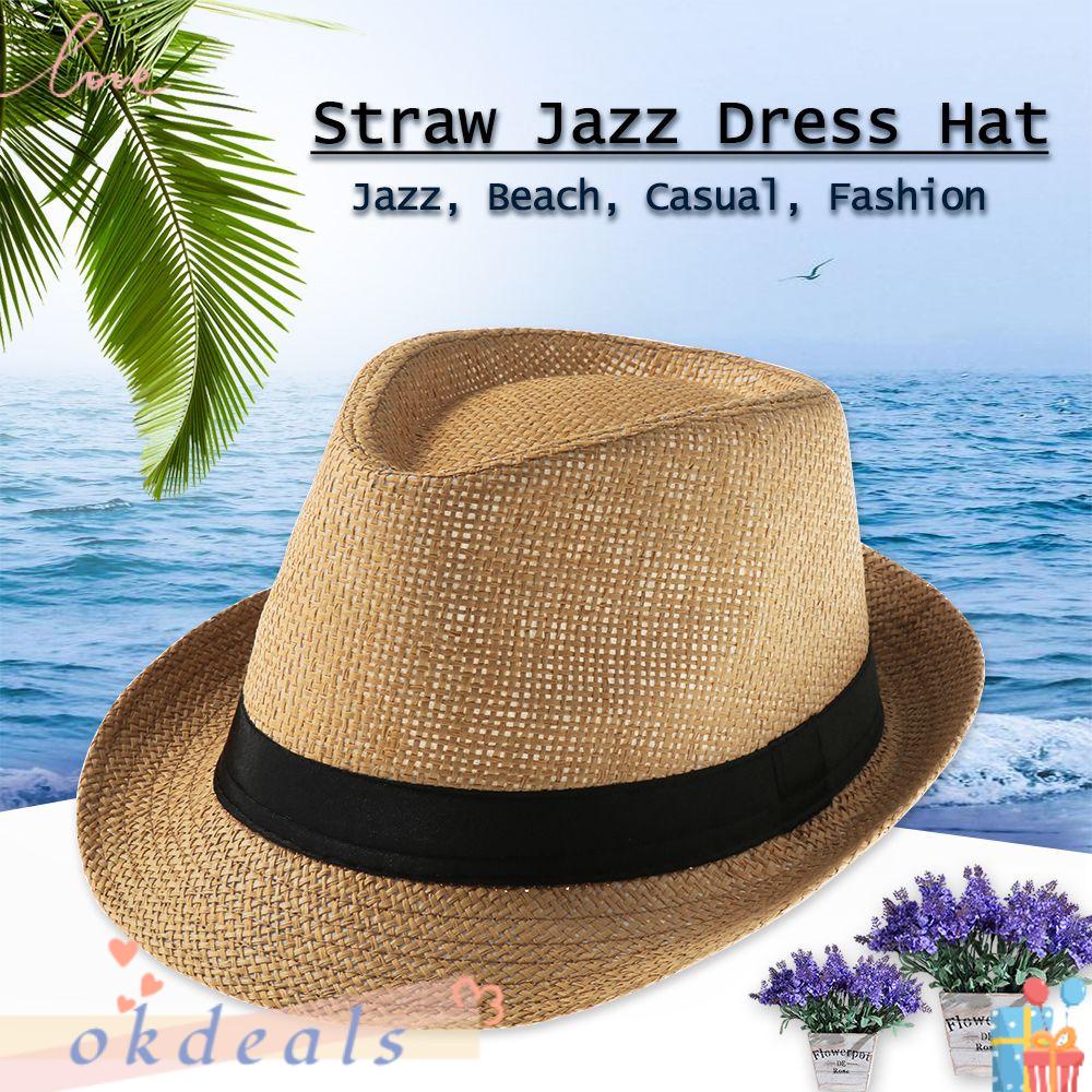 Mũ Rơm Đan Rộng Vành Thời Trang Đi Biển Cho Nam Và Nữ