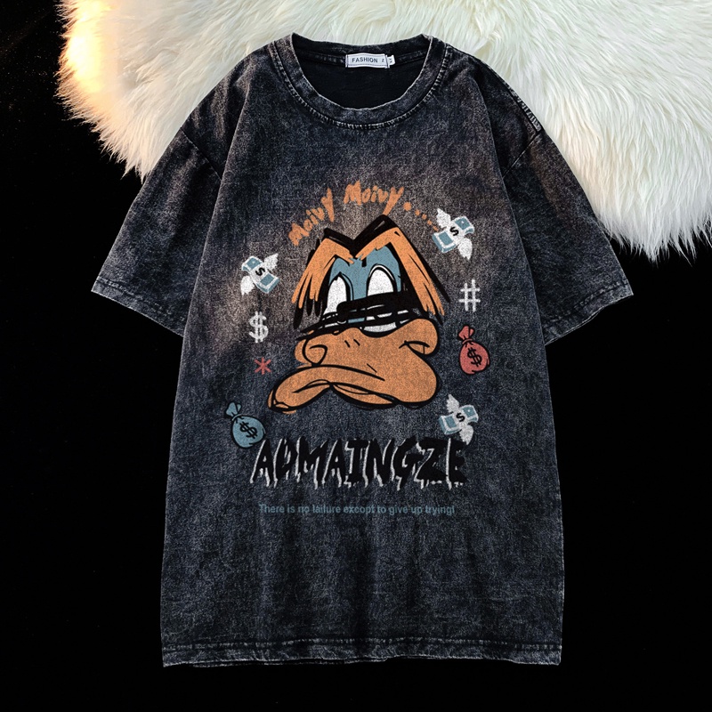 Áo Thun Cotton Ngắn Tay In Họa Tiết Thời Trang Dành Cho Nữ