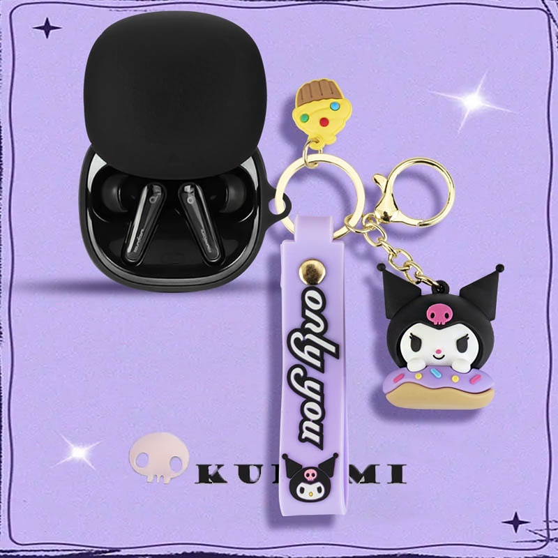 Anker Soundcore Liberty 4 Case Cartoon Sanrio Keychain Pendant Plush Briar Soundcore Liberty 4 Silicone Soft Case Protective Case Creative Spider-Man Violent Bear Pendant Anker Soundcore Liberty 4 Cover Soft Case Protective Case