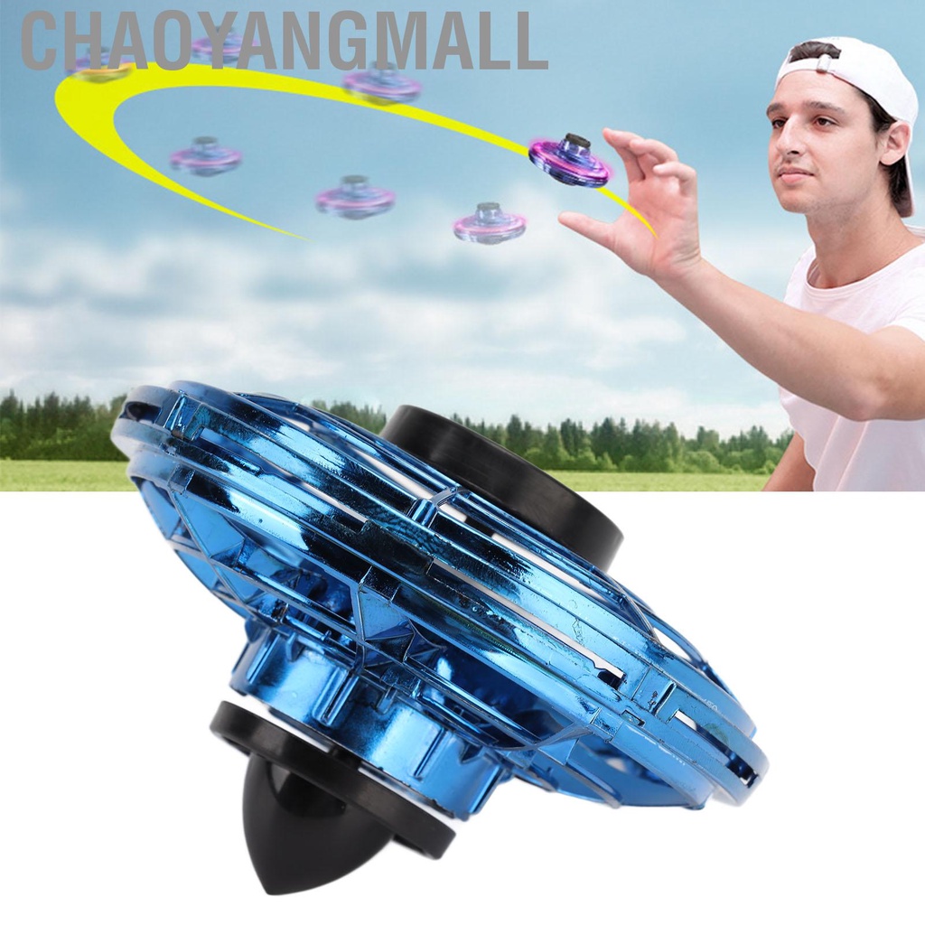 Chaoyangmall Flying Spinner Interactive Decompression Rotatable Fingertip Hand Operated Drones Small UFO Toys for Outdoor