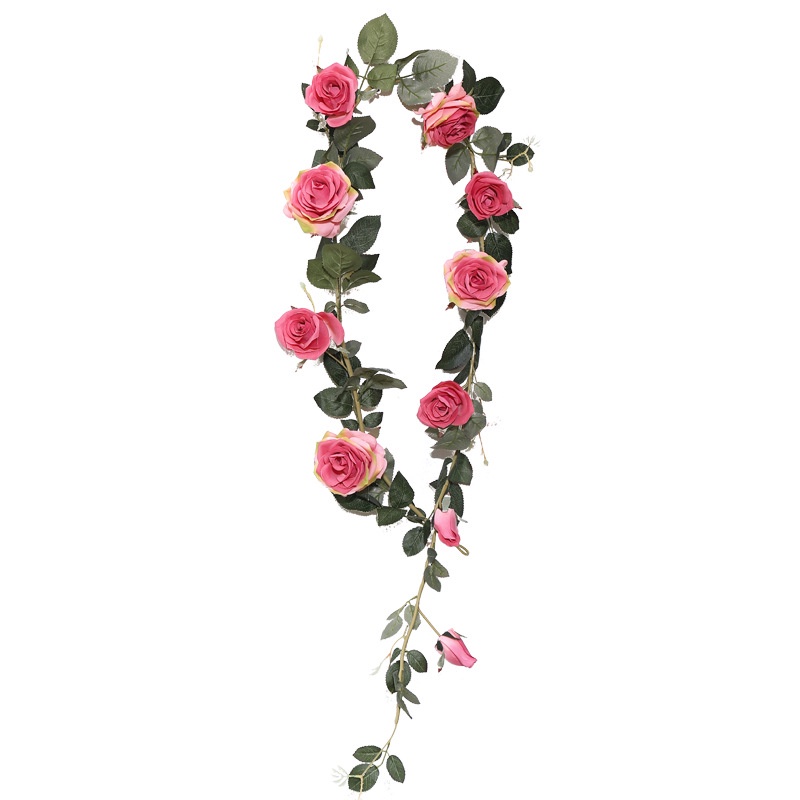 Dây Leo Hoa Hồng Giả Bằng Nhựa Trang Trí