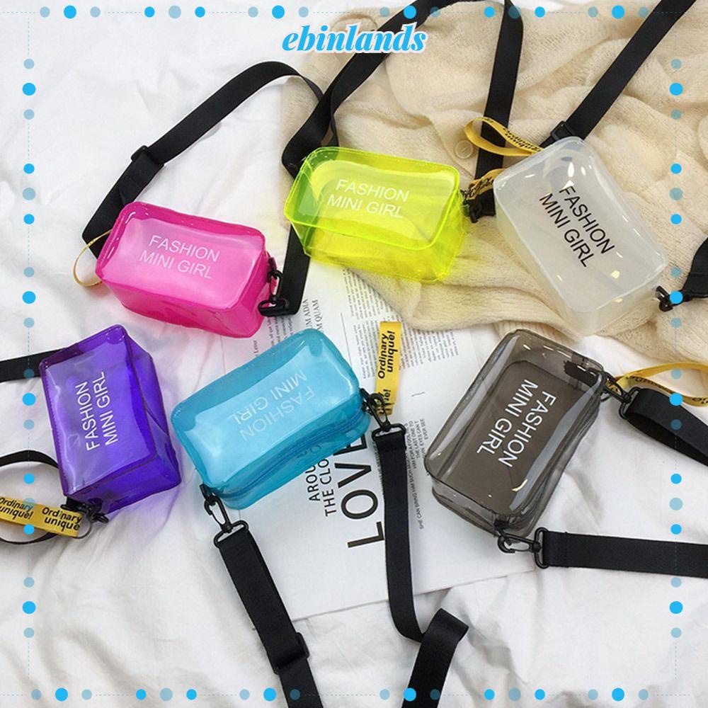 Túi Xách Trong Suốt Màu Laser Thời Trang Cho Nữ