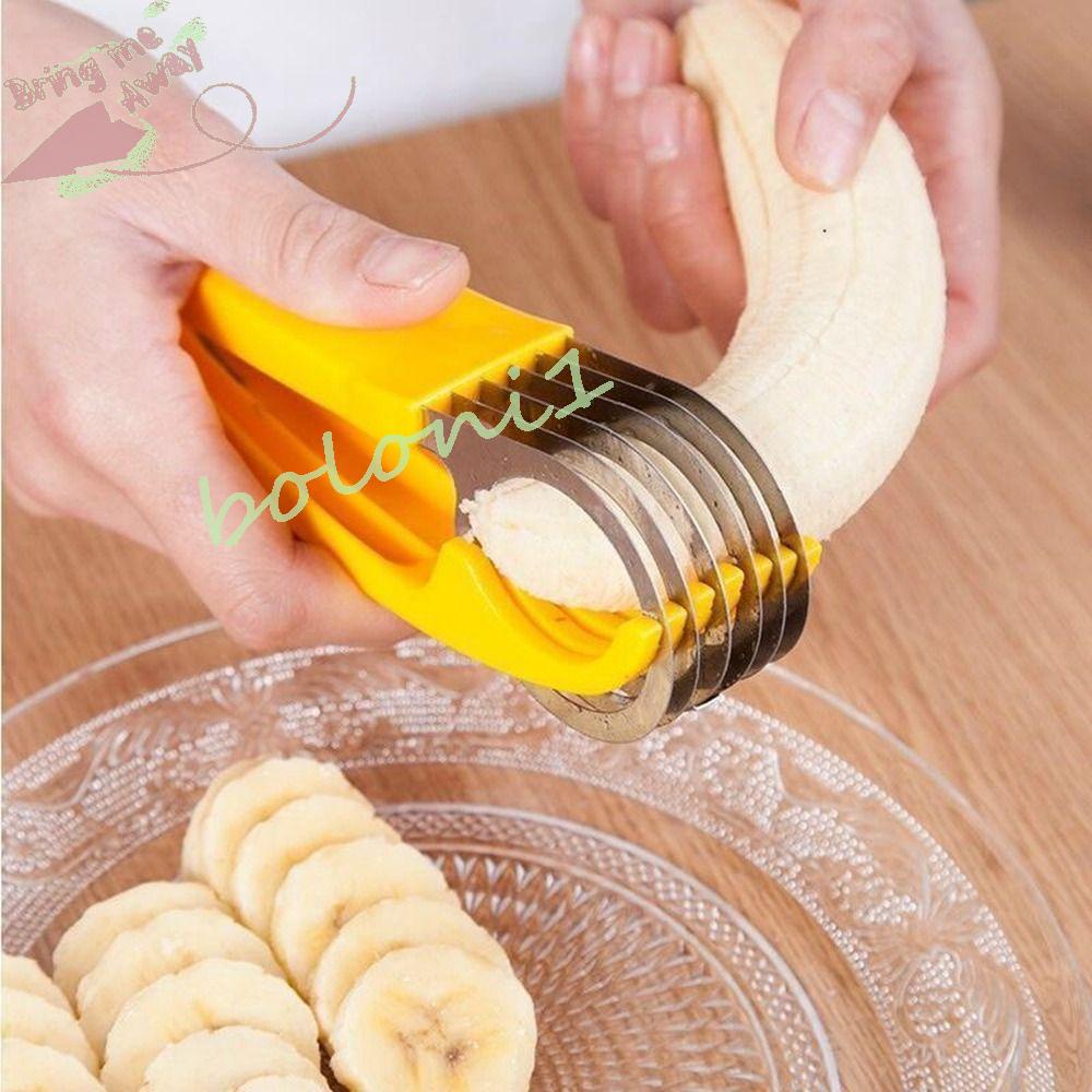 Dụng Cụ Cắt Chuối / Dưa Leo / Xúc Xích Bằng Thép Không Gỉ Đa Năng Dành