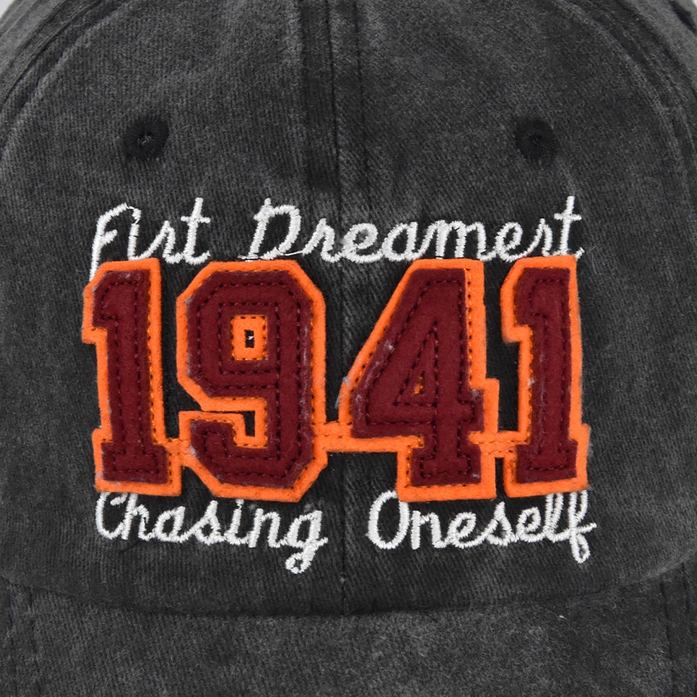 Mũ Lưỡi Trai Thêu Họa Tiết Phong Cách retro Hàn Quốc 1941