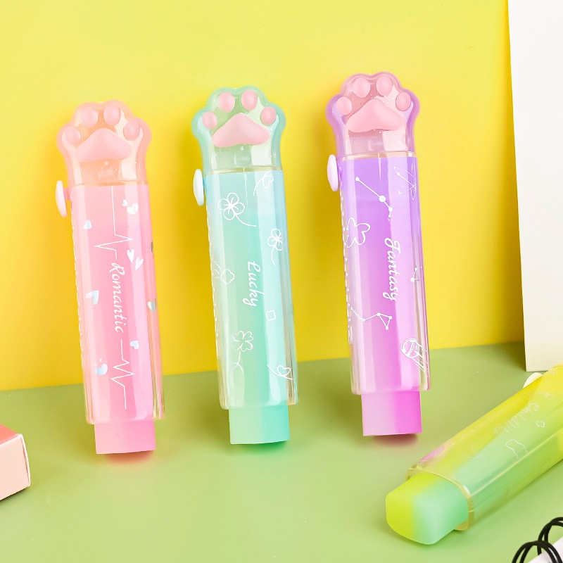 1 Cục Tẩy Bút Chì Hình Móng Vuốt Mèo Hoạt Hình Đáng Yêu