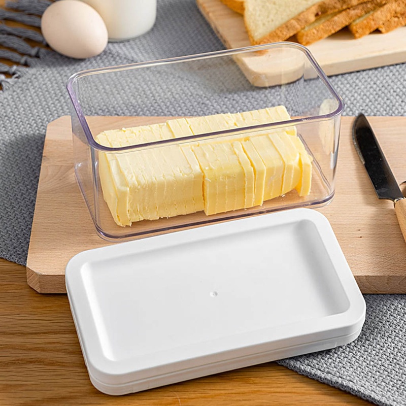 Hộp Cắt Bơ Hình Chữ Nhật Bằng Thép Không Gỉ Tiện Dụng Cho Nhà Bếp