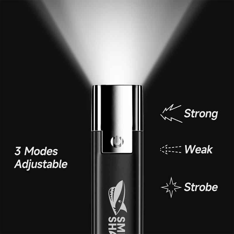 Đèn Pin Led 18650 Siêu Sáng Kèm Sạc USB Tiện Dụng Mang Theo Du Lịch / Cắm Trại