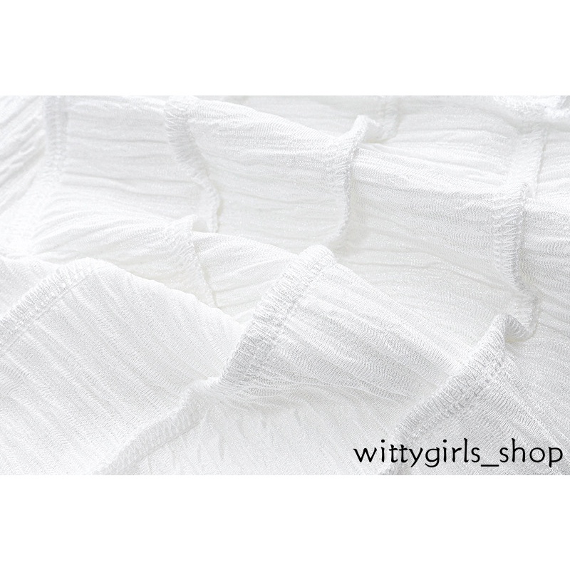 Cửa Hàng Wittygirls_ Shop_Bộ Hàng | Áo Kiểu Cổ Vuông Cột Dây Màu Sắc Vintage Thời Trang Mùa Hè Xinh Xắn Cho Nữ