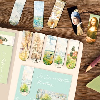 1 Thẻ Đánh Dấu Trang Sách Hình Tranh Van Gogh Bầu Trời Đầy Sao Nam Châm Nổi Tiếng Thế Giới