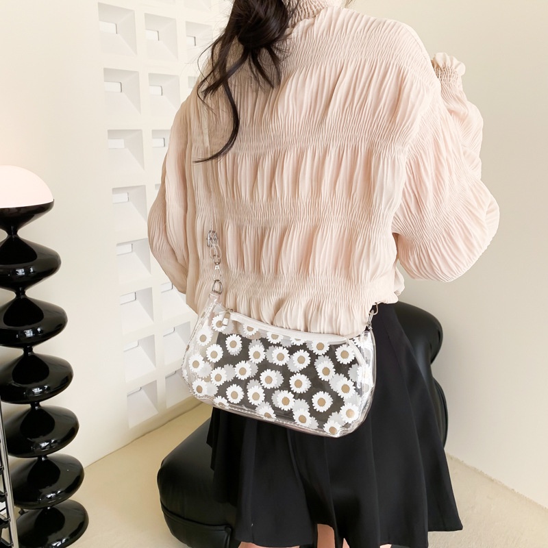 Túi Đeo Chéo Trong Suốt In Họa Tiết Dễ Thương Phong Cách Hàn Quốc Thời Trang Mùa Hè 2023 Cho Nữ