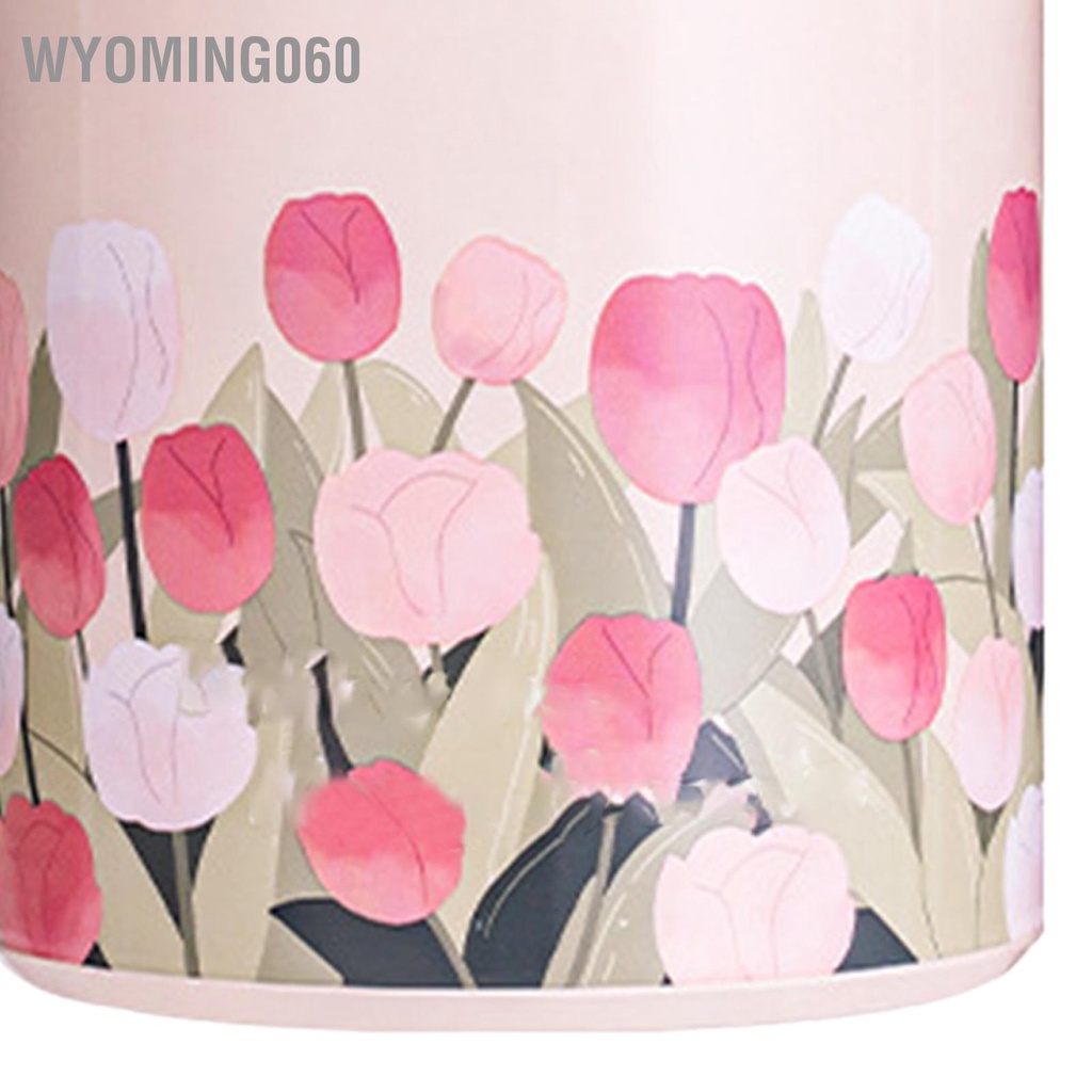 Wyoming060 Bình thực phẩm cách nhiệt Mẫu hoa Dung tích 450ML Hộp đựng đồ ăn trưa di động bằng thép không gỉ cho trường học