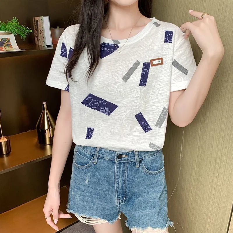 Áo Thun Tay Ngắn Dáng Rộng Phong Cách Hàn Quốc Thời Trang Mùa Hè 2023 JHZ8