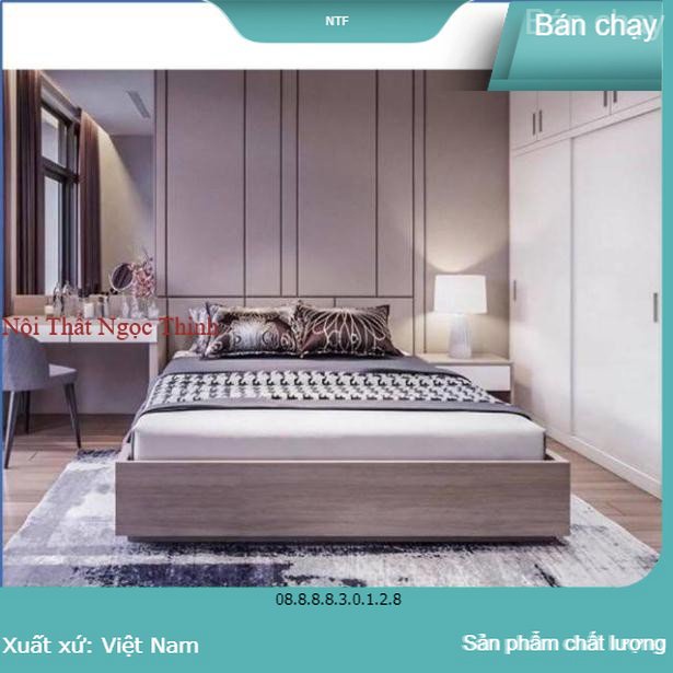 GIƯỜNG NGỦ GỖ MDF 1,2x2M
