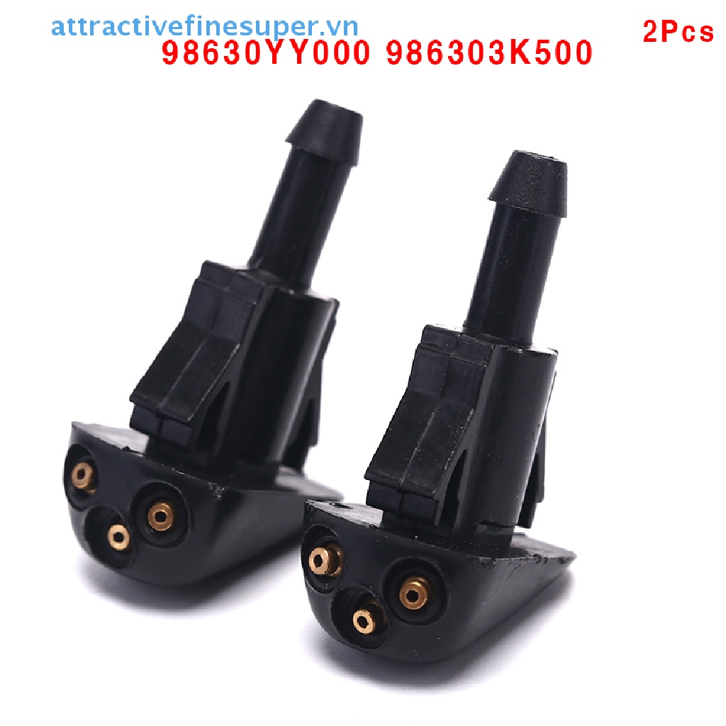 Set 2 Vòi Phun Nước Rửa Kính Chắn Gió Cho Hyundai Kia 98630YY000 986303Túi Chườm Nóng K500 K500 Chất Lượng Cao