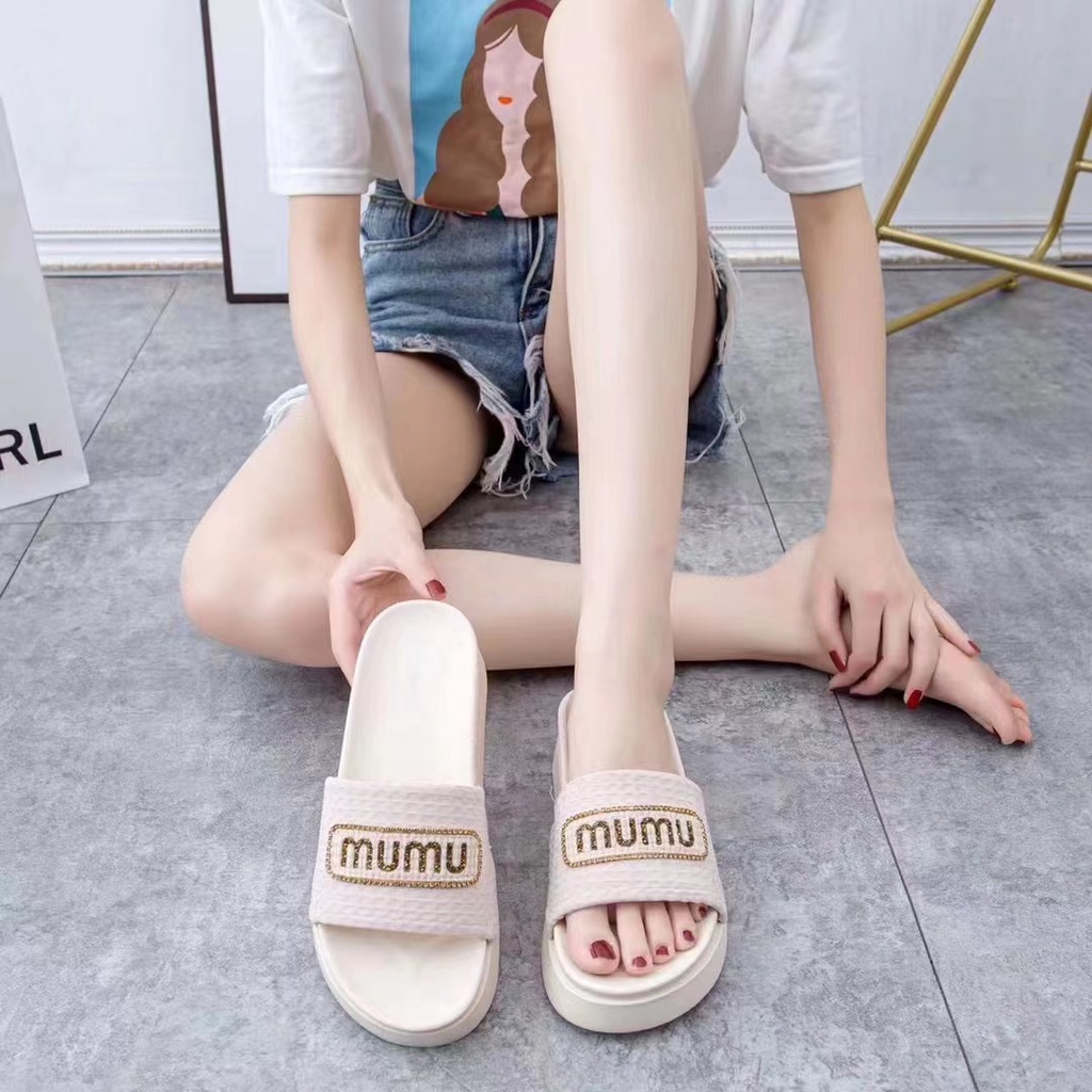 DÉP KIỂU NỮ MUMU DÉP QUAI NGANG NỮ ĐẾ CAO 5CM MỚI NHẤT 2023 - RUBISHOES