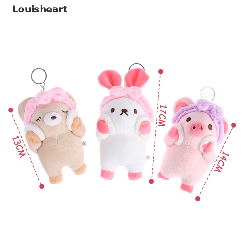 Louisheart Đồ chơi nhồi bông Mềm Mại Hình Chú Thỏ / Heo Đáng Yêu