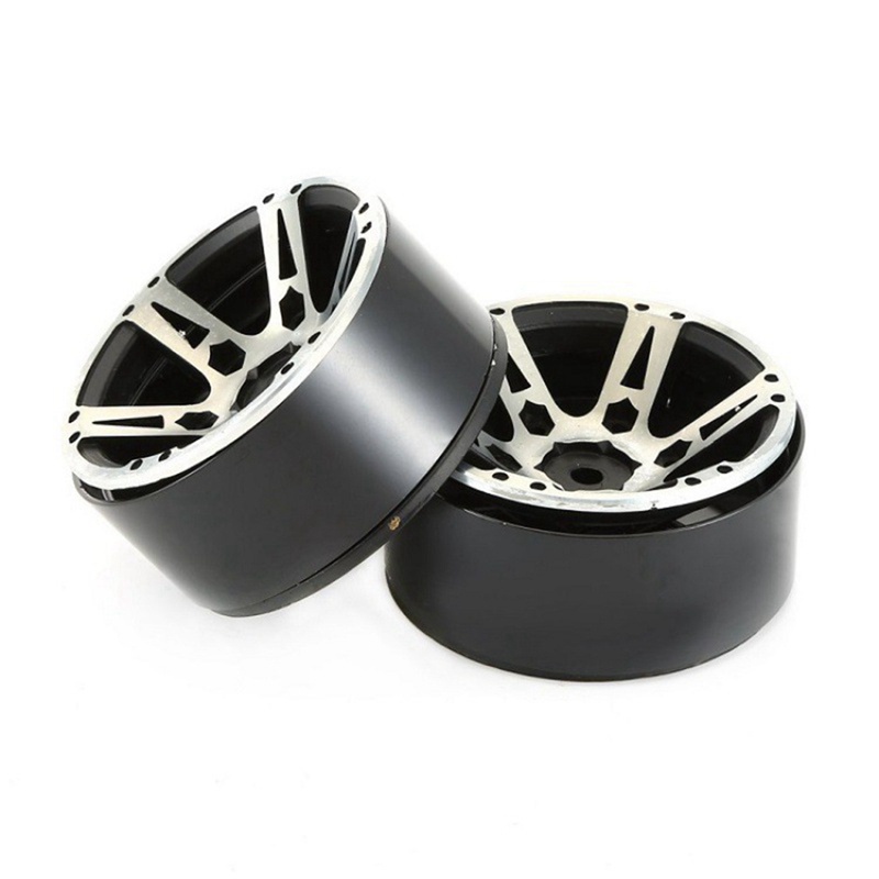 Bộ 4 Khóa Bánh Xe Bằng Kim Loại Màu Đen 1.9-Inch Thay Thế Chuyên Dụng Cho TRX4 Axial SCX10 90046 D90